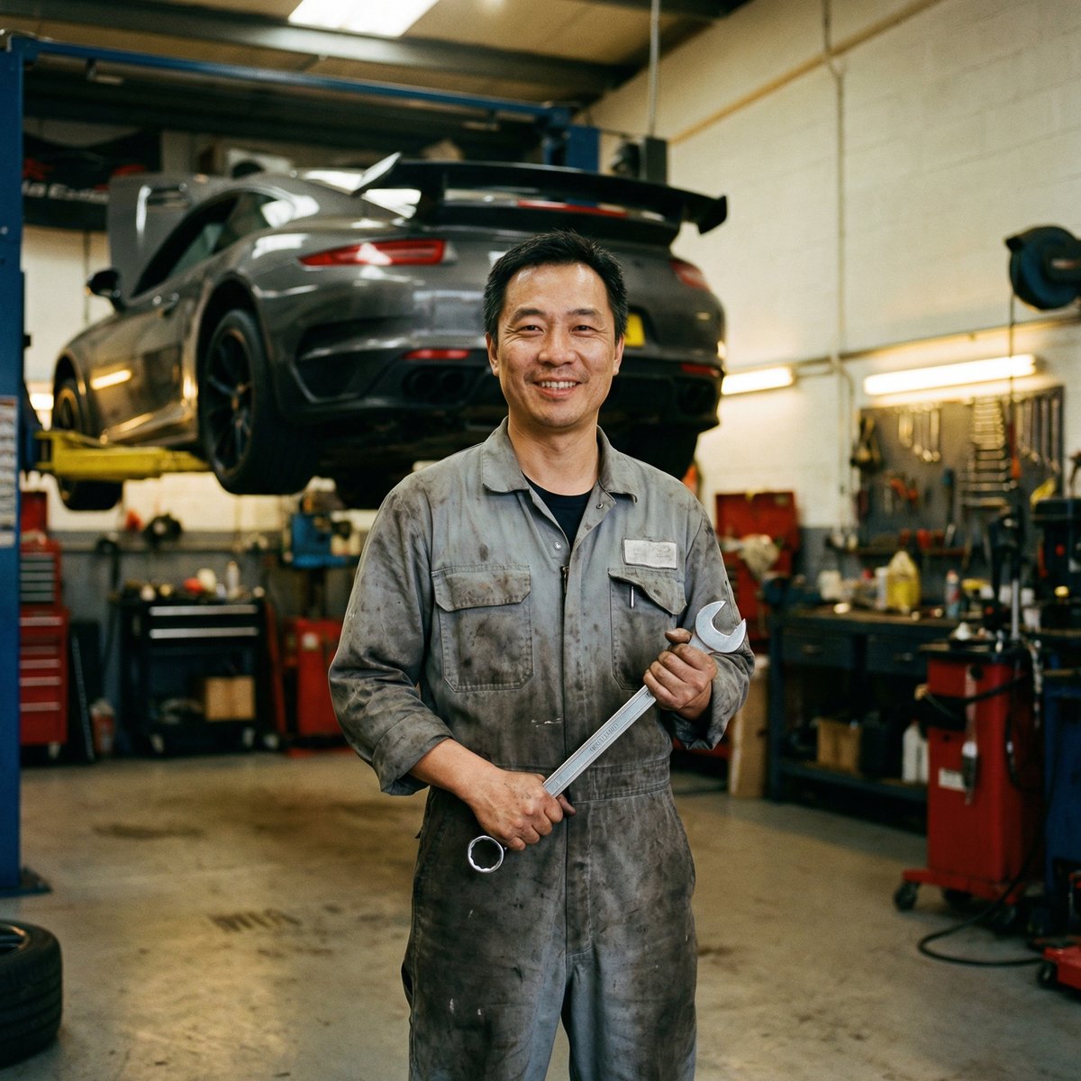 小马拉大车改装技师张师傅